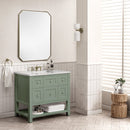 James Martin Breckenridge 36" Single Bathroom Vanity, Smokey Celadon