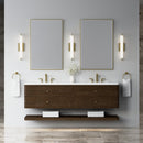 James Martin Allamari 72" Floating Double Bathroom Vanity, Sable