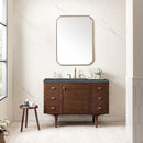 James Martin Amberly 48" Dual Mount Single Bathroom Vanity, Mid-Century Walnut