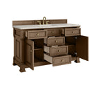 James Martin Brookfield 60" Single Bathroom Vanity, Pecan