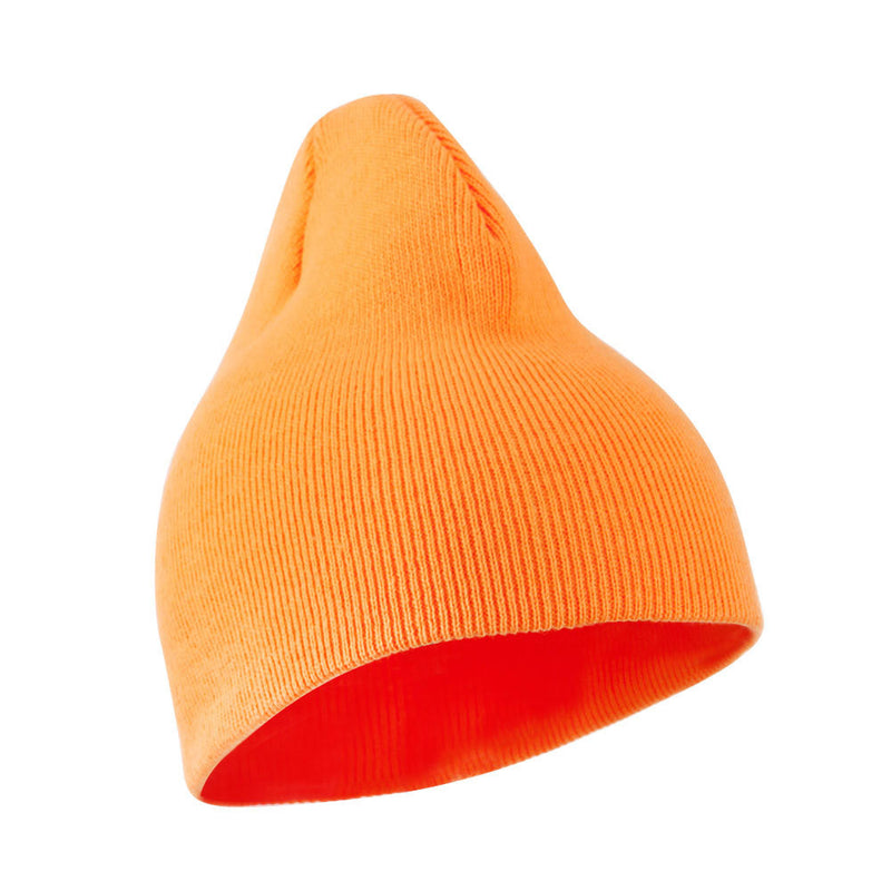 Neon Acrylic Short Beanie