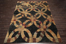 9' x 12' Hand Knotted 100% Jute Thick Pile Oriental Area Rug Modern Charcoal