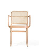 No 811 Bentwood Armchair by Ton - Natural Beech-Cane Seat/Cane Back