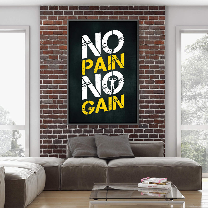 No Pain No Gain Canvas