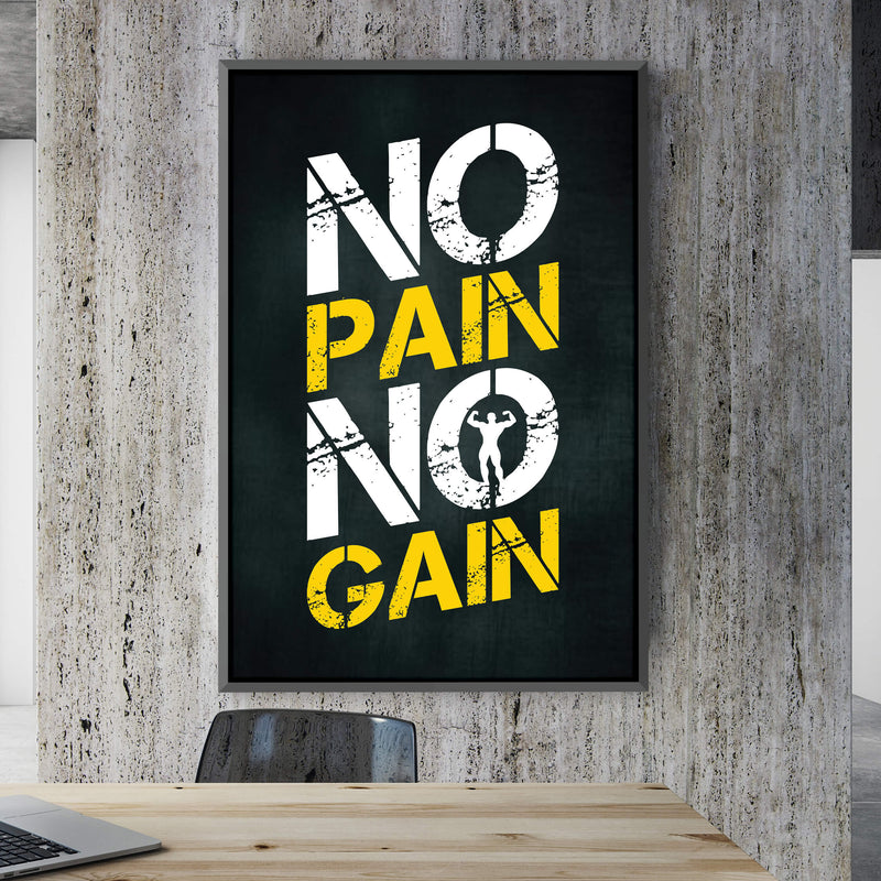 No Pain No Gain Canvas