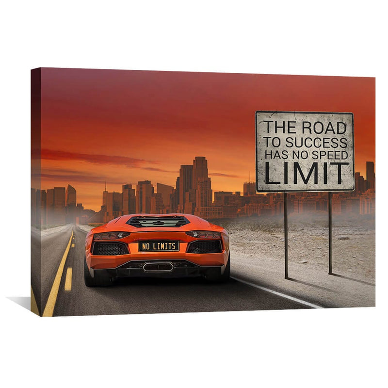 No Speed Limits Canvas