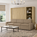 Wall Bed with Extended Sofa