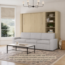Wall Bed with Extended Sofa