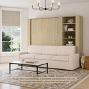 Wall Bed with Extended Sofa