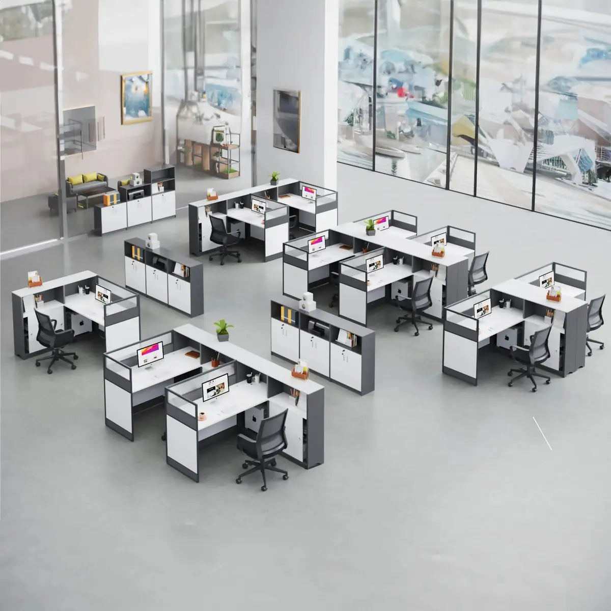 Noelle · L-Shaped Cubicle Office Workstation, photo 18 of 24