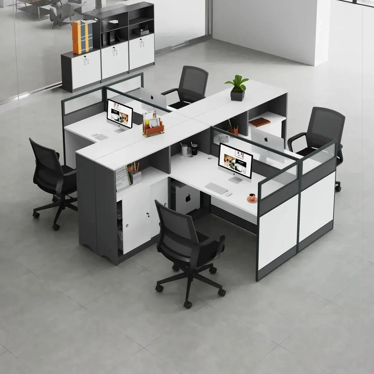 Noelle · L-Shaped Cubicle Office Workstation, photo 2 of 24