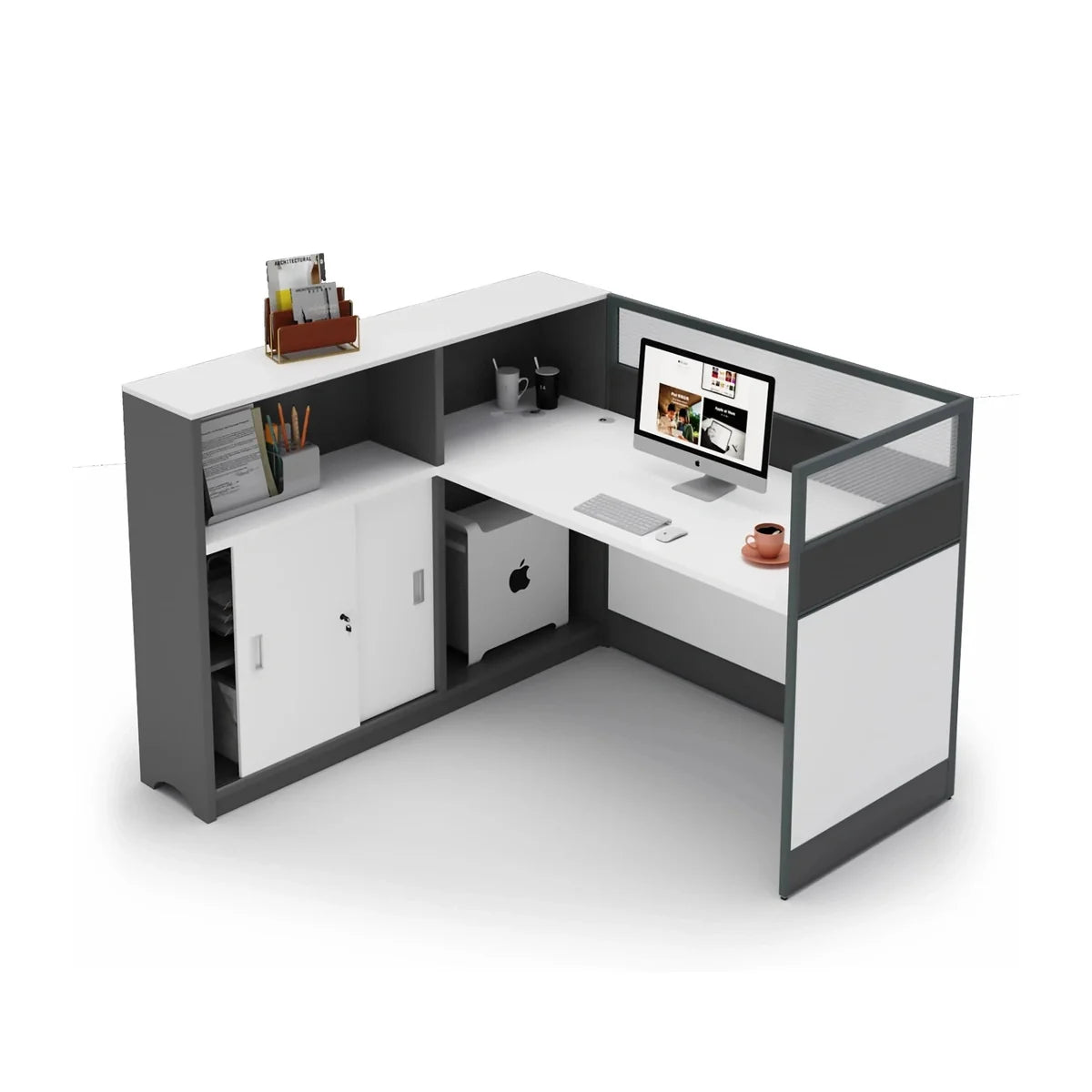 Noelle · L-Shaped Cubicle Office Workstation, photo 3 of 24
