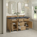 James Martin Lorelai 60" Double Bathroom Vanity, Light Natural Oak