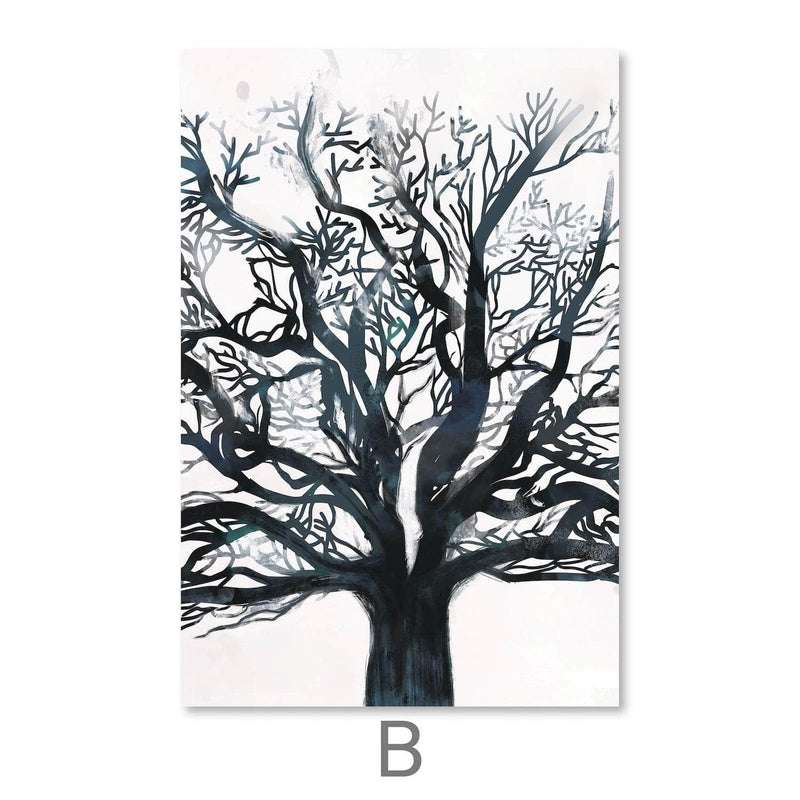 Noir Branches Canvas