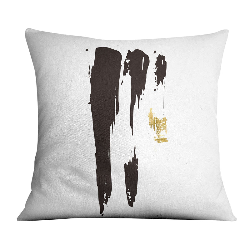 Noir Brush Work A Cushion