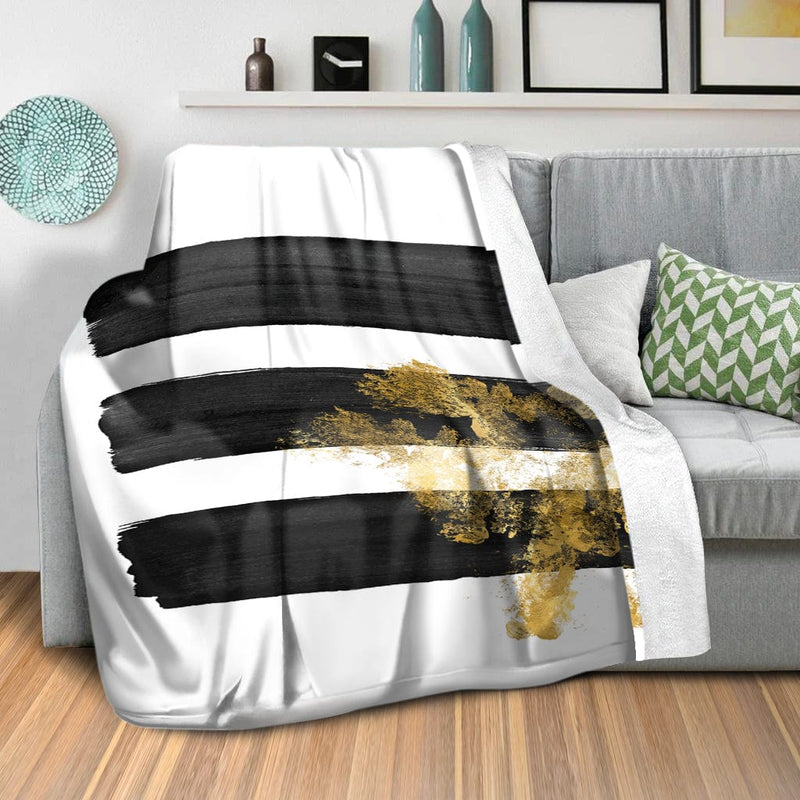 Noir Brush Work B Blanket