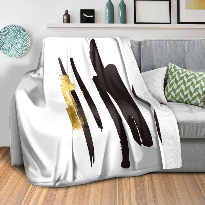 Noir Brush Work C Blanket