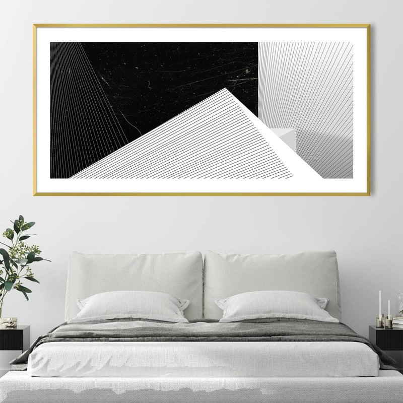 Noir Geometry Canvas