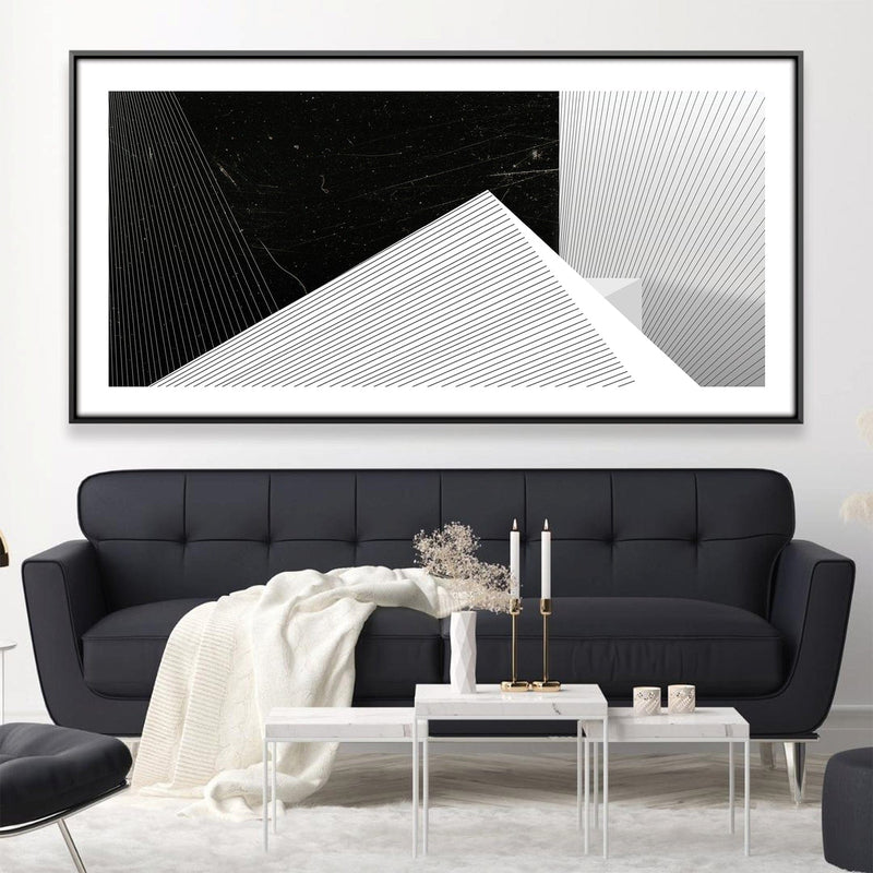 Noir Geometry Canvas