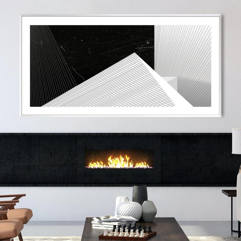 Noir Geometry Canvas