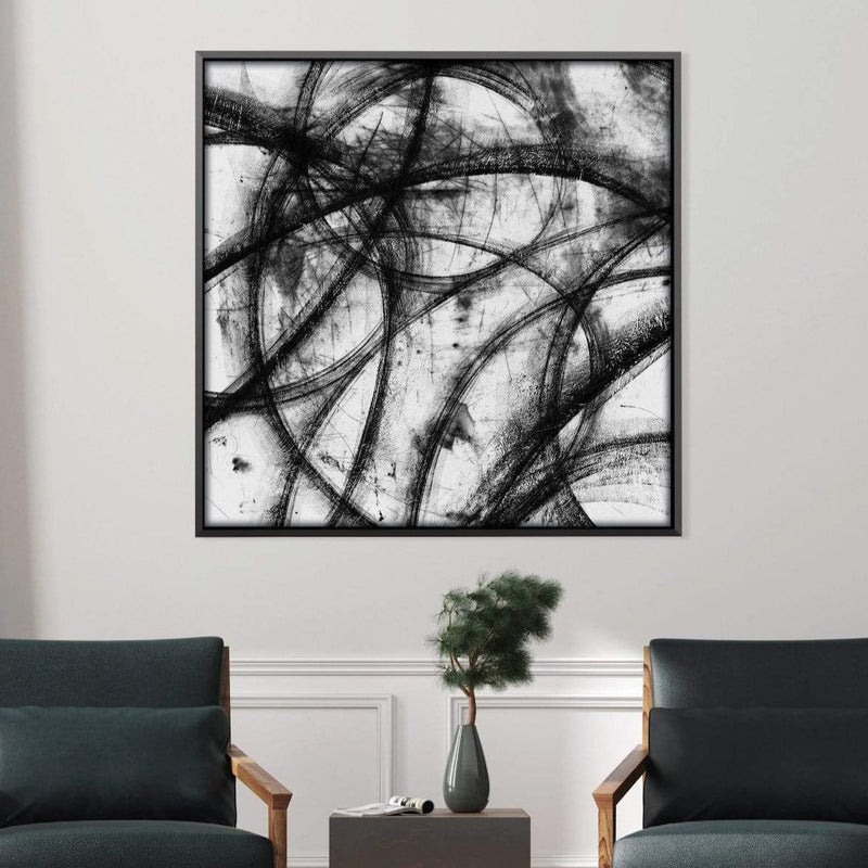 Noir Lines Canvas