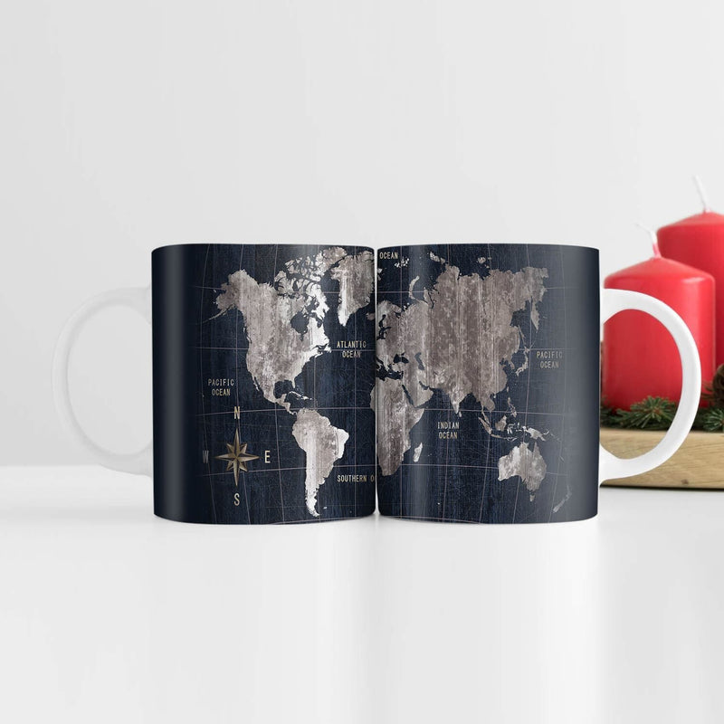 Noir Map Mug