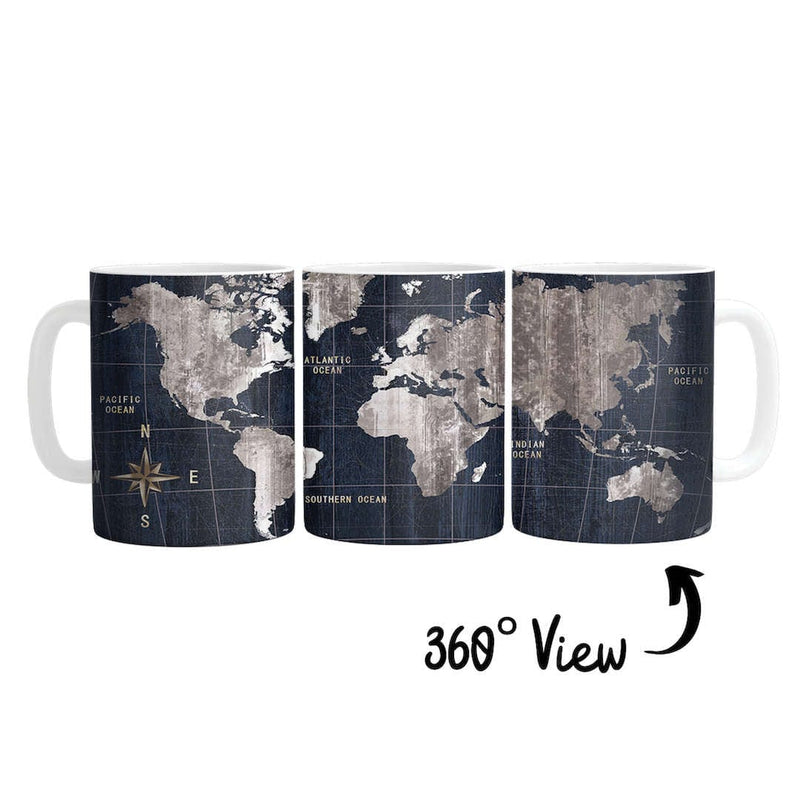 Noir Map Mug