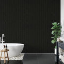 Noir Matte Herringbone Ceramic Mosaics 10x13