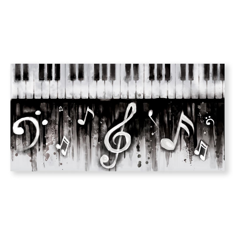 Noir Piano Canvas