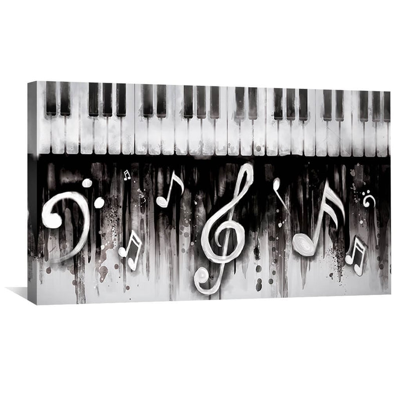 Noir Piano Canvas