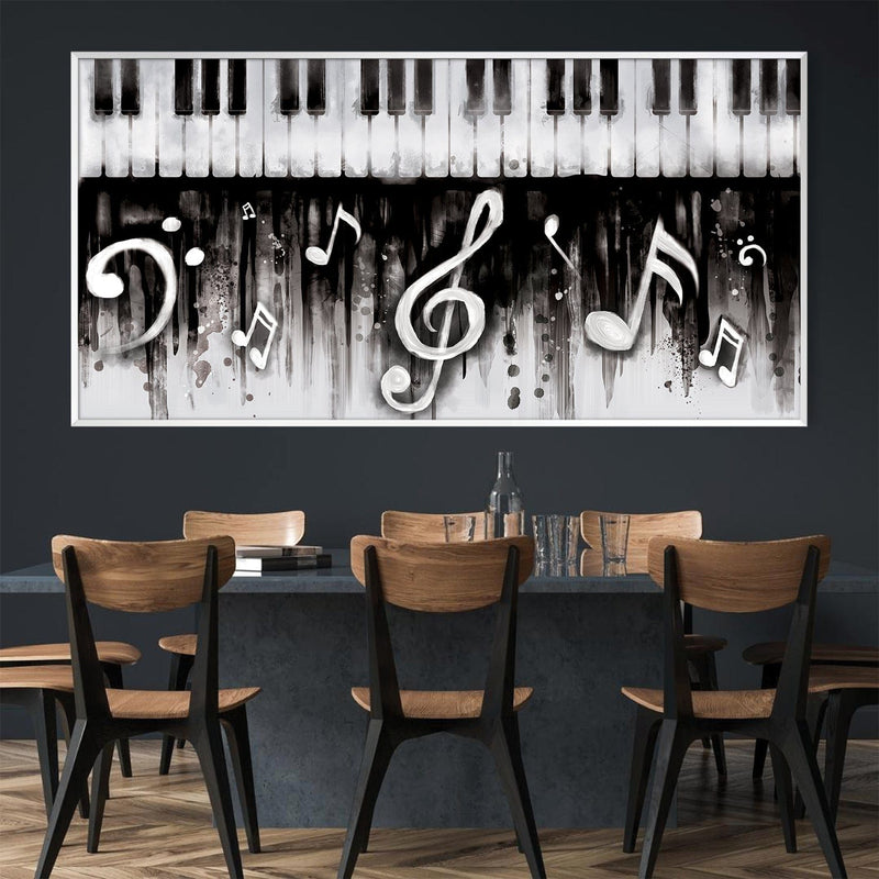 Noir Piano Canvas