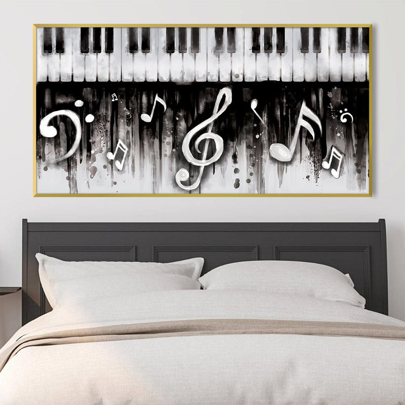 Noir Piano Canvas