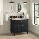 James Martin Lorelai 36" Single Bathroom Vanity, Black Onyx
