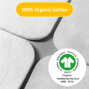 NOLEO Organic Cotton Pads - Large 3.54"x3.54"