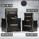 Synergee Non-Slip 3-in-1 Wood Plyo Boxes