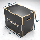 Synergee Non-Slip 3-in-1 Wood Plyo Boxes