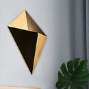 GobekUsa Nordic 1-Light Splicing Pyramid Wall Sconce with Adjustable Rubber Wood Shade in Black/Red/White