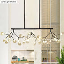 GobekUsa Nordic 27-Light Tree Branch Glass Pendant Lamp for Dining Room - Island Ceiling Light
