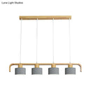 GobekUsa Nordic 3/4 Head Metal Island Chandelier for Dining Room & Kitchen
