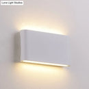 GobekUsa Nordic Aluminum Flush Mount Wall Lamp - Black/White LED Sconce Light Fixture (Small/Large)