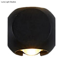 GobekUsa Nordic Aluminum LED Wall Lamp - Mini Cube Wall Washer Sconce for Living Room (2/4-Head) in Black/White