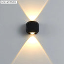 GobekUsa Nordic Aluminum LED Wall Lamp - Mini Cube Wall Washer Sconce for Living Room (2/4-Head) in Black/White