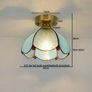 GobekUsa Glass Copper LED Ceiling Light - Nordic Home Lighting Fixture