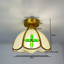 GobekUsa Glass Copper LED Ceiling Light - Nordic Home Lighting Fixture