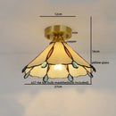 GobekUsa Glass Copper LED Ceiling Light - Nordic Home Lighting Fixture