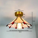 GobekUsa Glass Copper LED Ceiling Light - Nordic Home Lighting Fixture