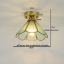 GobekUsa Glass Copper LED Ceiling Light - Nordic Home Lighting Fixture