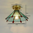 GobekUsa Glass Copper LED Ceiling Light - Nordic Home Lighting Fixture