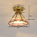 GobekUsa Glass Copper LED Ceiling Light - Nordic Home Lighting Fixture