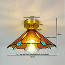 GobekUsa Glass Copper LED Ceiling Light - Nordic Home Lighting Fixture